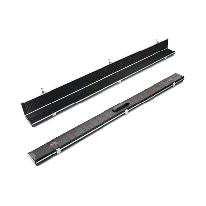 Peradon Halo Plus 1 Piece Black Patch Red Stitch Extra Wide Cue Case