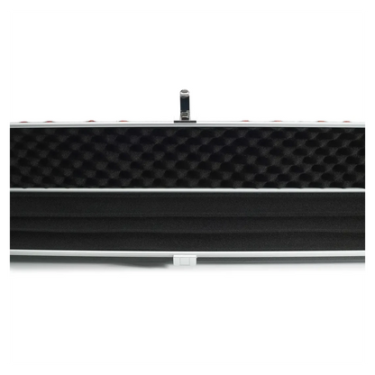 Peradon Halo Plus 1 Piece Black Patch Red Stitch Extra Wide Cue Case