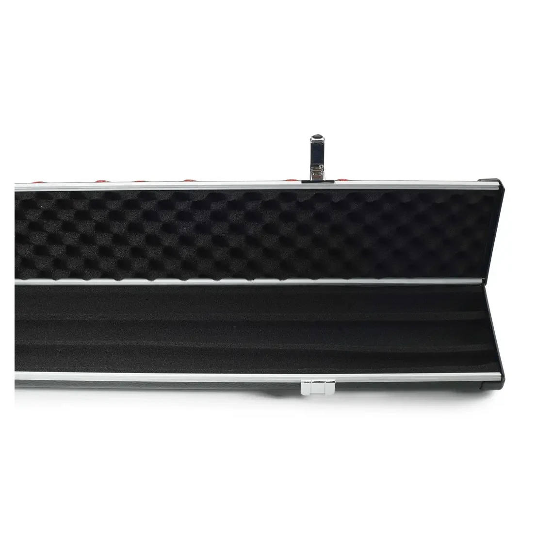 Peradon Halo Plus 1 Piece Black Patch Red Stitch Extra Wide Cue Case