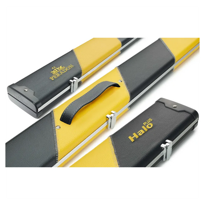 Peradon Halo Plus 1 Piece Black Yellow Stripe Extra Wide Cue Case