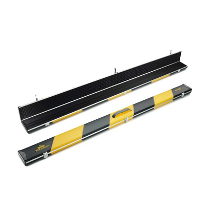 Peradon Halo Plus 1 Piece Black Yellow Stripe Extra Wide Cue Case