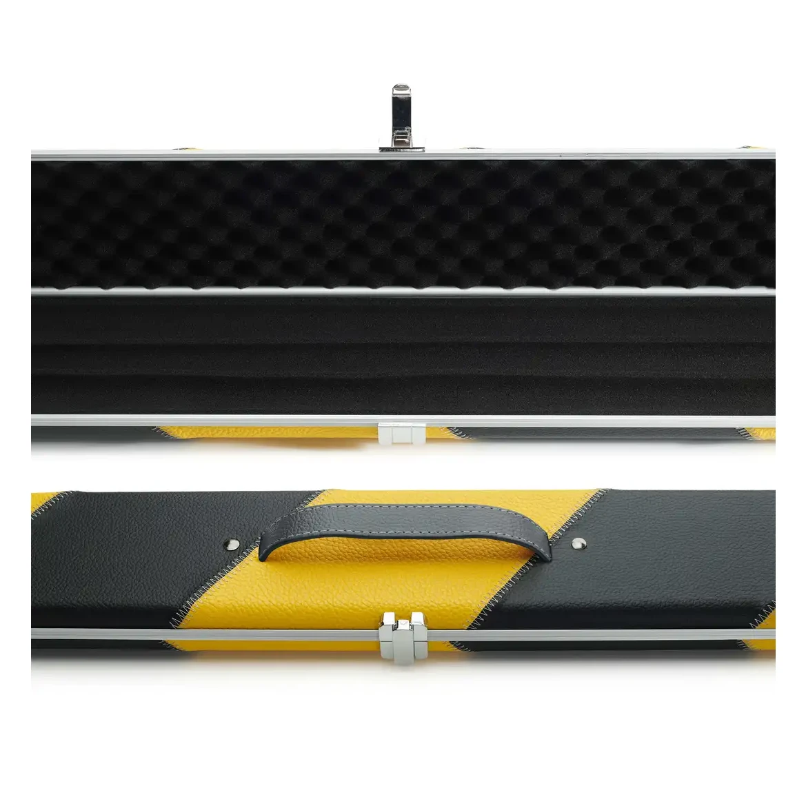 Peradon Halo Plus 1 Piece Black Yellow Stripe Extra Wide Cue Case