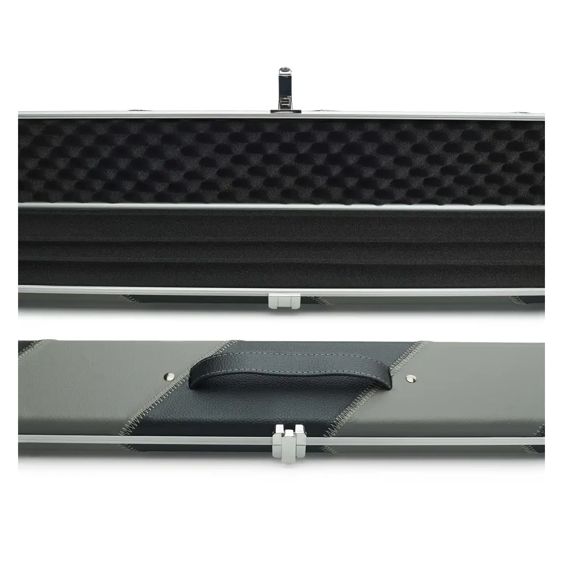 Peradon Halo Plus 1 Piece Grey Black Stripe Extra Wide Cue Case