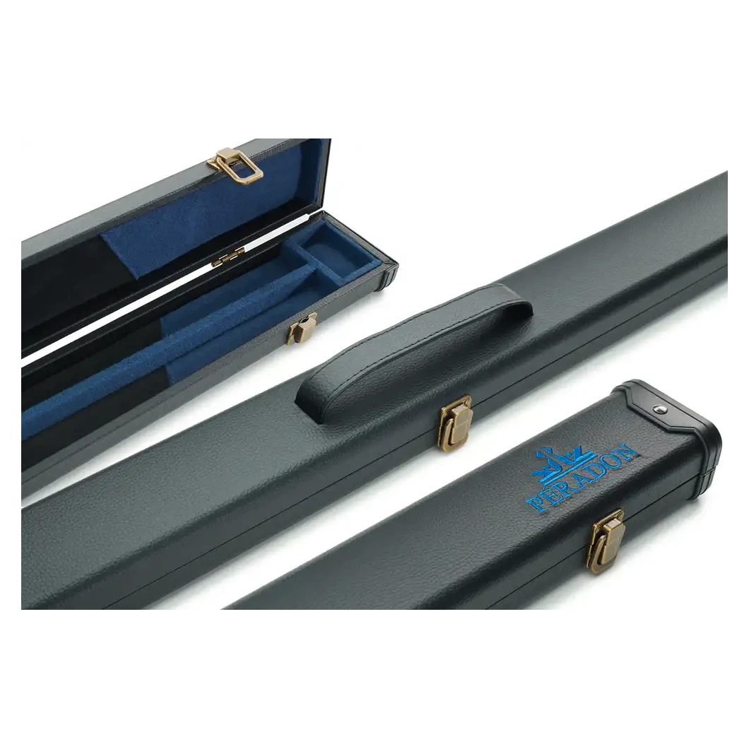 Peradon 3 Piece Black with Blue Logo Clubman Cue Case for ¾ Jointed Cues