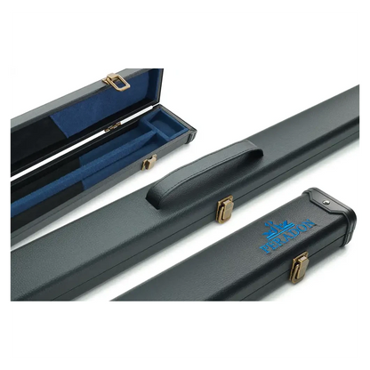 Peradon 3 Piece Black with Blue Logo Clubman Cue Case for ¾ Jointed Cues