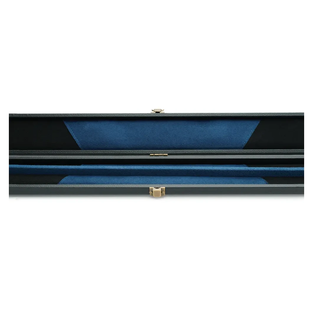 Peradon 3 Piece Black with Blue Logo Clubman Cue Case for ¾ Jointed Cues