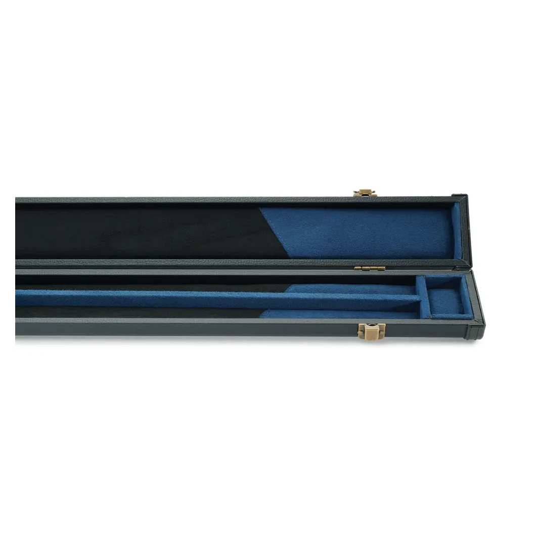Peradon 3 Piece Black with Blue Logo Clubman Cue Case for ¾ Jointed Cues