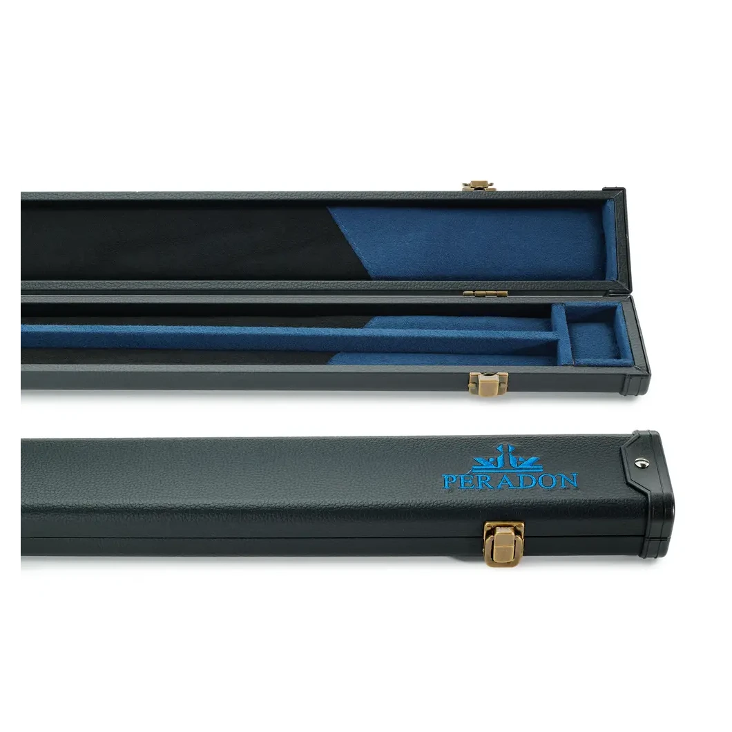 Peradon 3 Piece Black with Blue Logo Clubman Cue Case for ¾ Jointed Cues