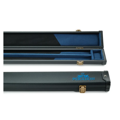 Peradon 3 Piece Black with Blue Logo Clubman Cue Case for ¾ Jointed Cues