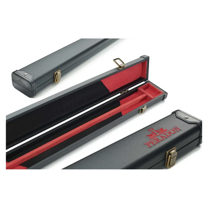 Peradon 3 Piece Black with Red Logo Clubman Cue Case for ¾ Jointed Cues
