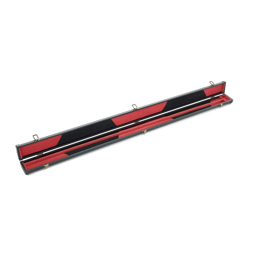 Peradon 3 Piece Black with Red Logo Clubman Cue Case for ¾ Jointed Cues