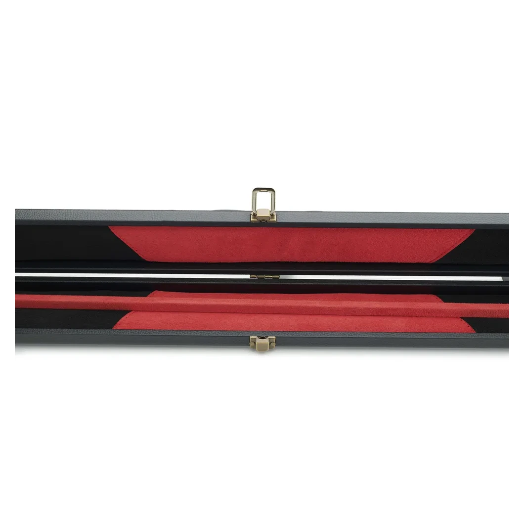 Peradon 3 Piece Black with Red Logo Clubman Cue Case for ¾ Jointed Cues