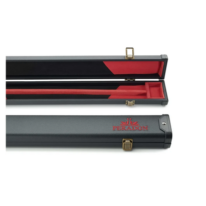 Peradon 3 Piece Black with Red Logo Clubman Cue Case for ¾ Jointed Cues