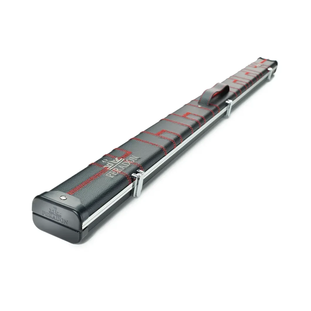 Peradon Halo Black Patch Red Stitch ¾ Snooker Cue Case