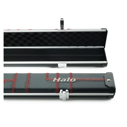 Peradon Halo Black Patch Red Stitch ¾ Snooker Cue Case