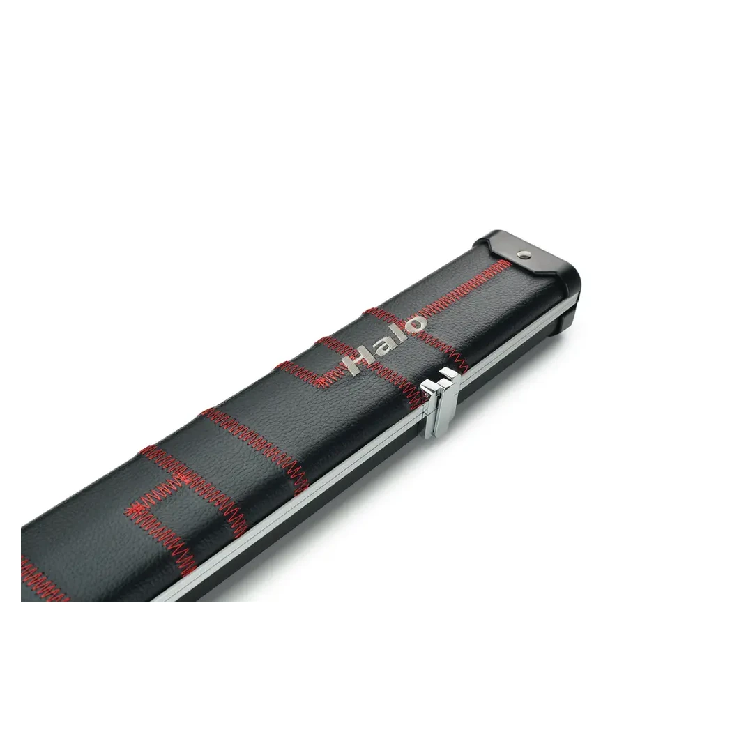 Peradon Halo Black Patch Red Stitch ¾ Snooker Cue Case