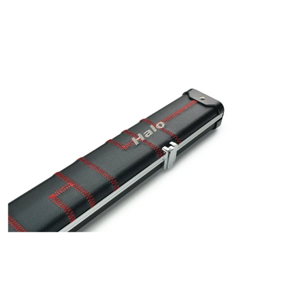 Peradon Halo Black Patch Red Stitch ¾ Snooker Cue Case