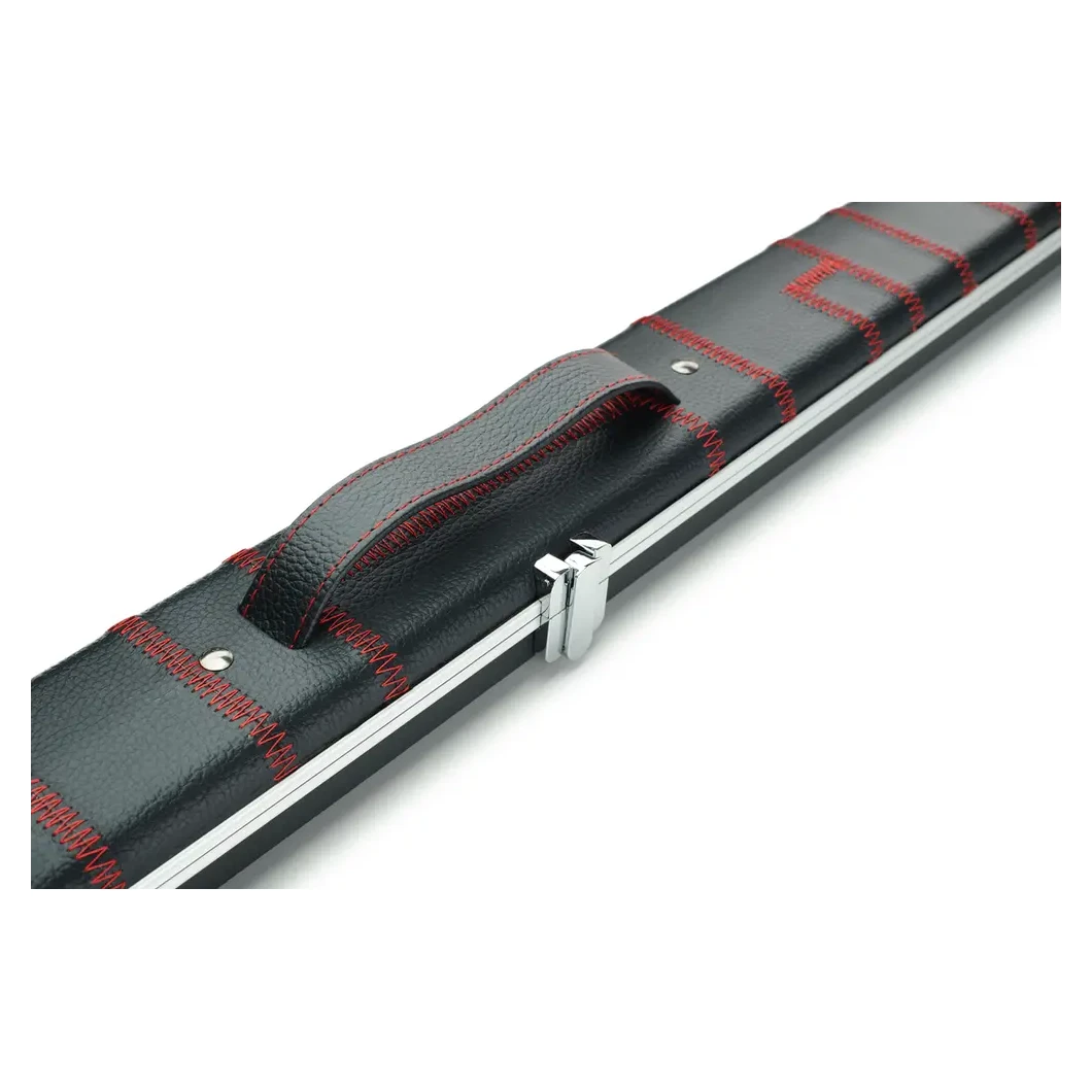 Peradon Halo Black Patch Red Stitch ¾ Snooker Cue Case