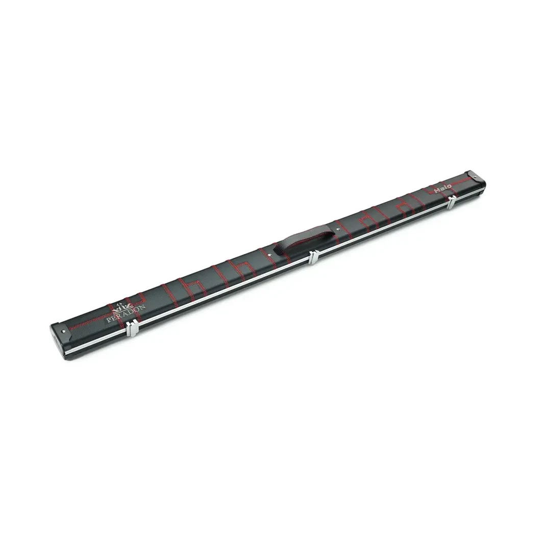 Peradon Halo Black Patch Red Stitch ¾ Snooker Cue Case