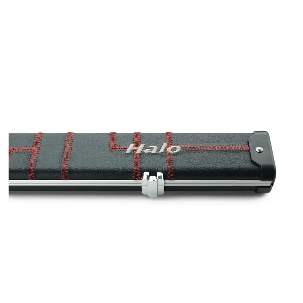 Peradon Halo Black Patch Red Stitch ¾ Snooker Cue Case