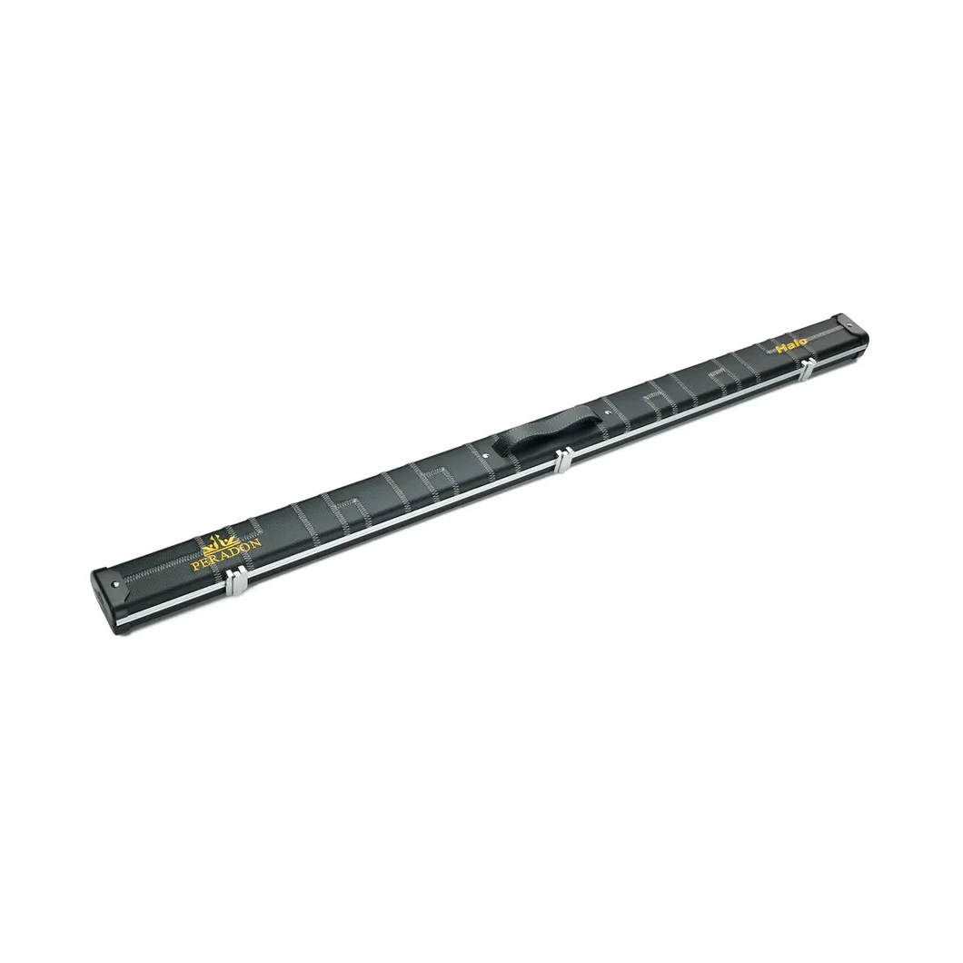 Peradon Halo Black Patch Silver Stitch ¾ Snooker Cue Case