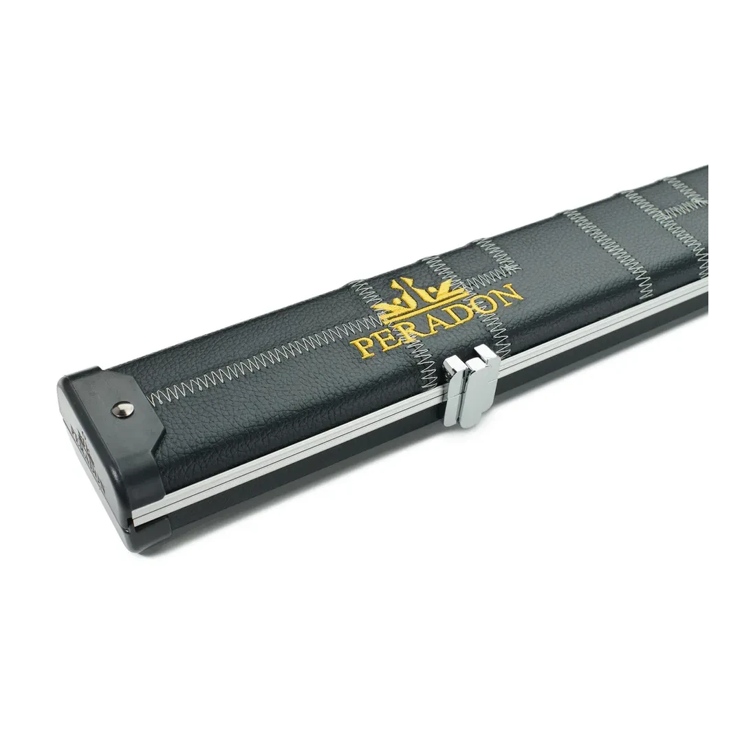 Peradon Halo Black Patch Silver Stitch ¾ Snooker Cue Case