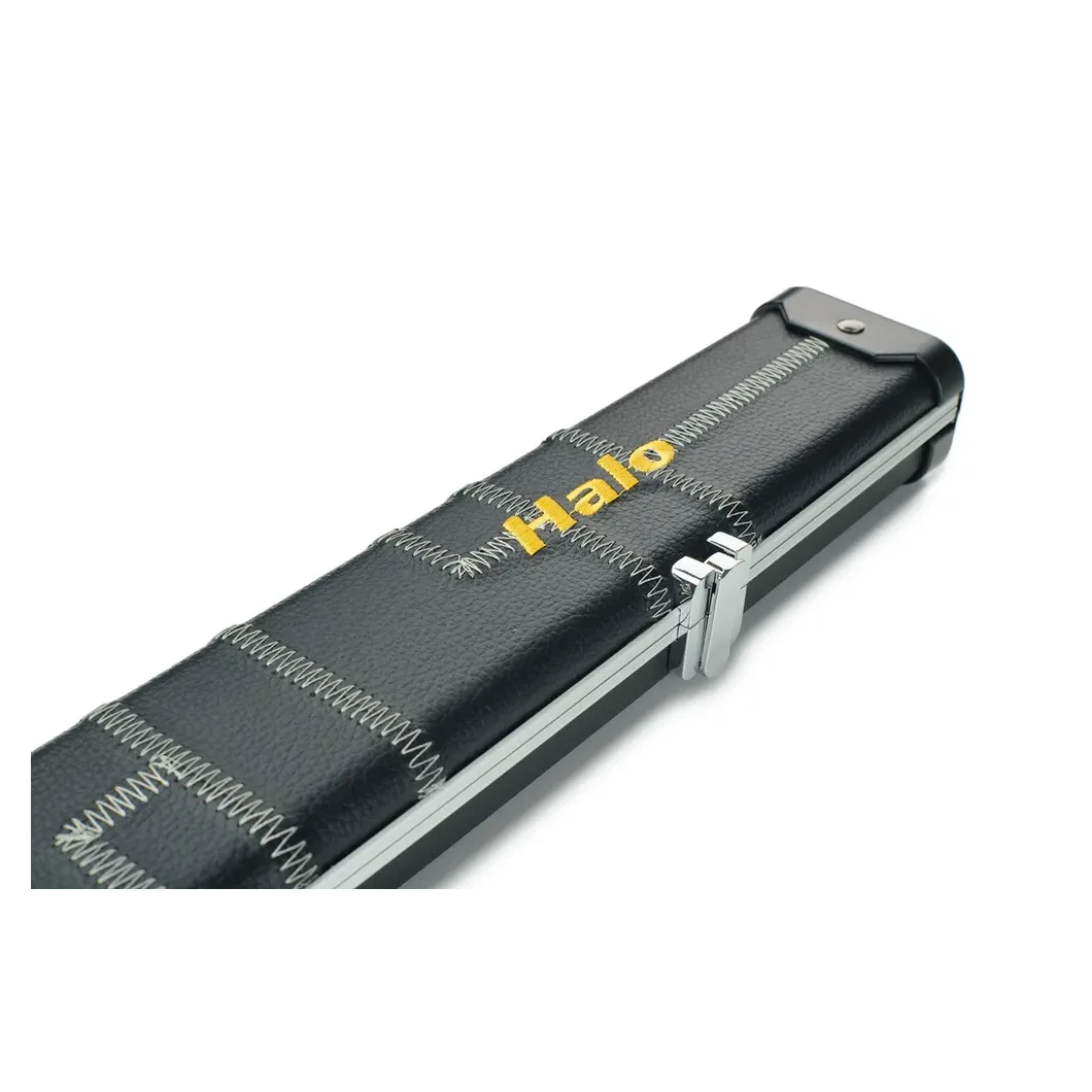 Peradon Halo Black Patch Silver Stitch ¾ Snooker Cue Case