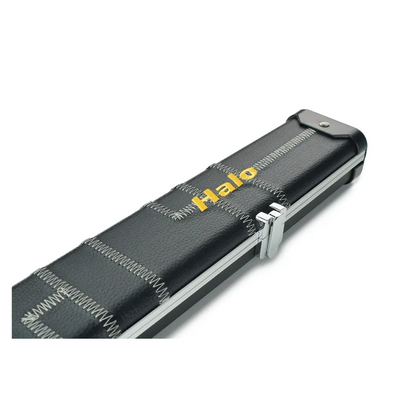 Peradon Halo Black Patch Silver Stitch ¾ Snooker Cue Case