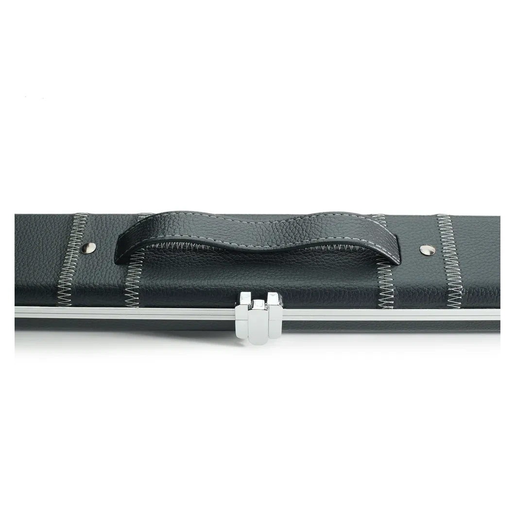 Peradon Halo Black Patch Silver Stitch ¾ Snooker Cue Case