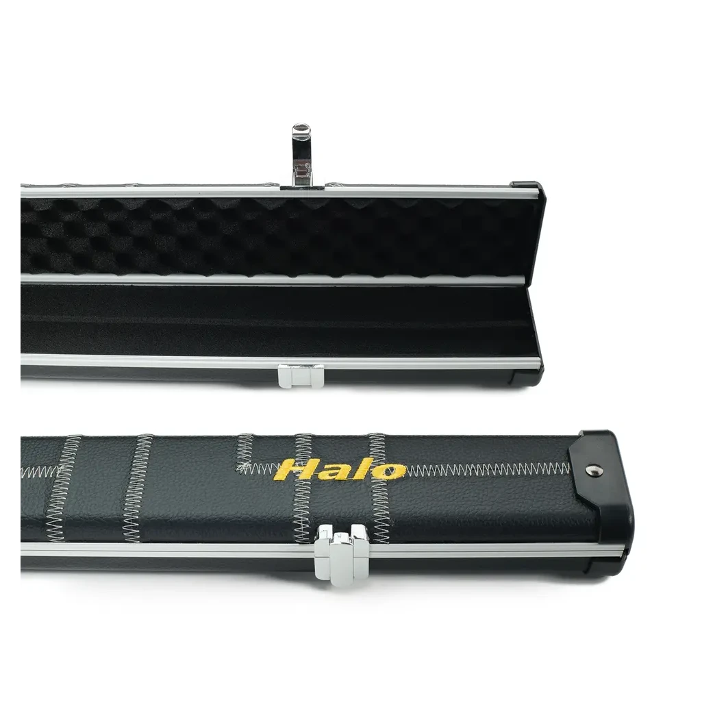 Peradon Halo Black Patch Silver Stitch ¾ Snooker Cue Case