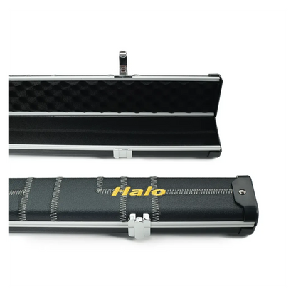 Peradon Halo Black Patch Silver Stitch ¾ Snooker Cue Case