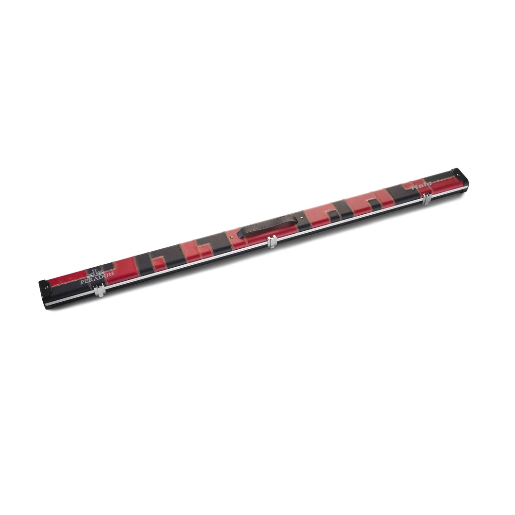 Peradon Halo Black Red Patchwork ¾ Snooker Cue Case
