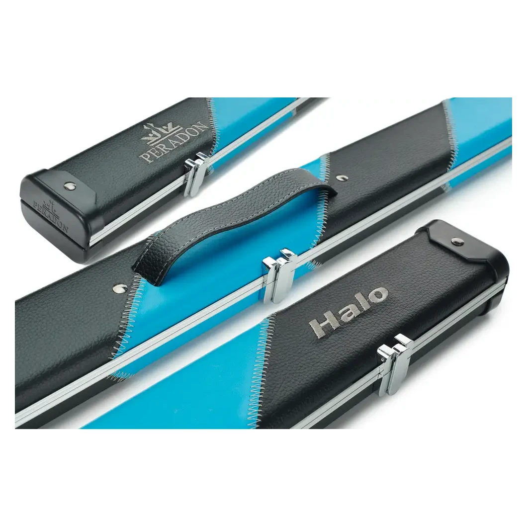 Peradon Halo Black & Sky Stripe ¾ Snooker Cue Case