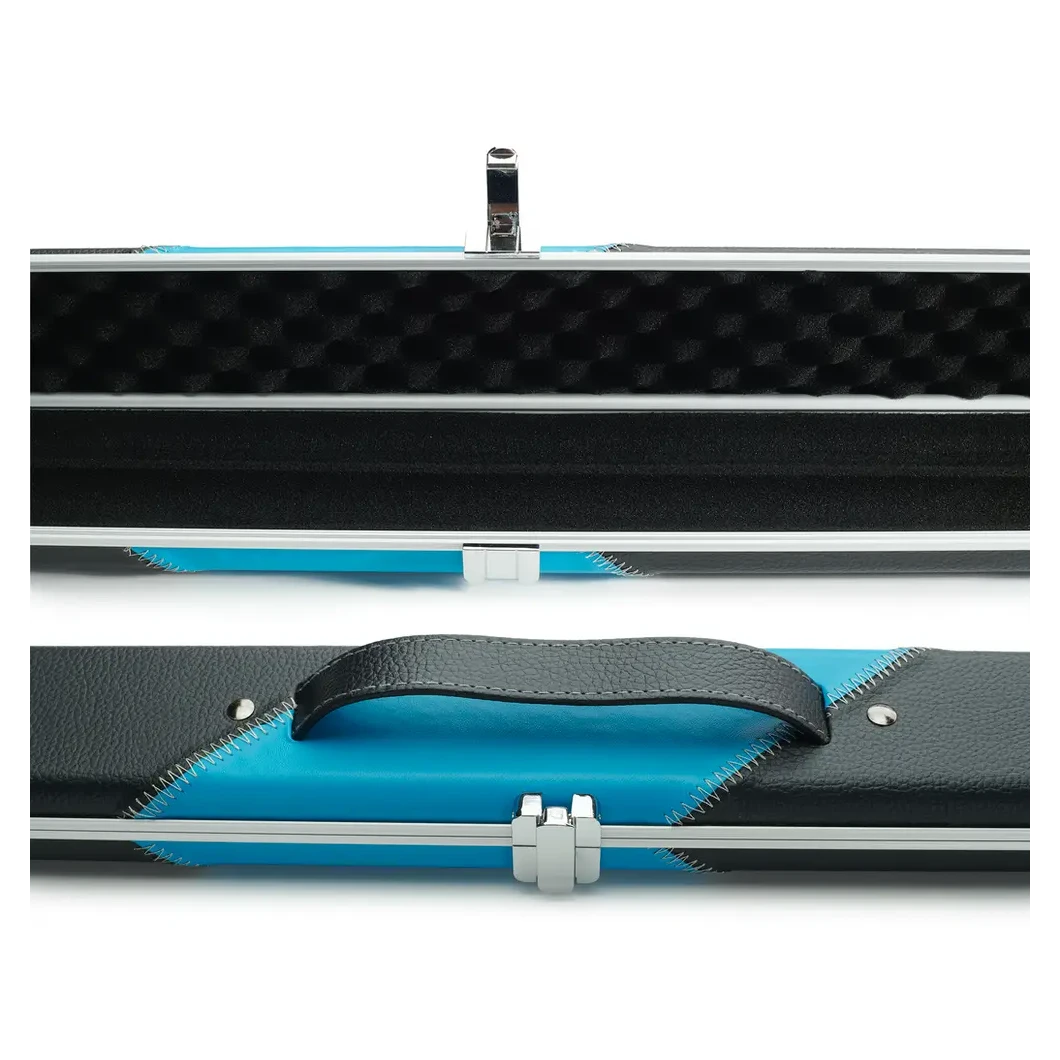 Peradon Halo Black & Sky Stripe ¾ Snooker Cue Case