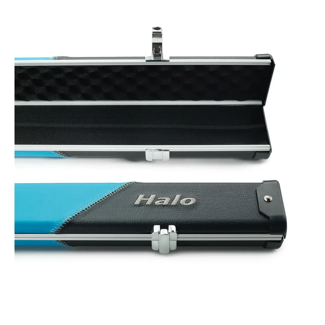 Peradon Halo Black & Sky Stripe ¾ Snooker Cue Case