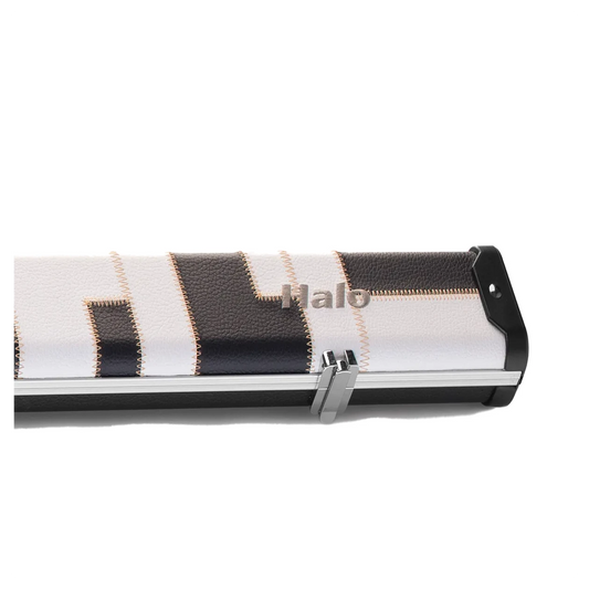 Peradon Halo Black White Patchwork ¾ Snooker Cue Case