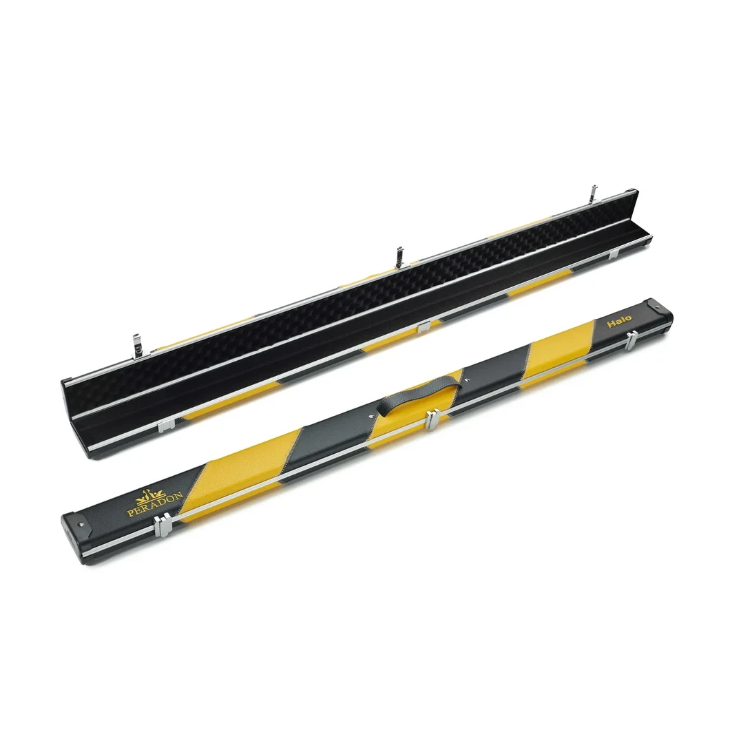 Peradon Halo Black & Yellow Stripe ¾ Snooker Cue Case