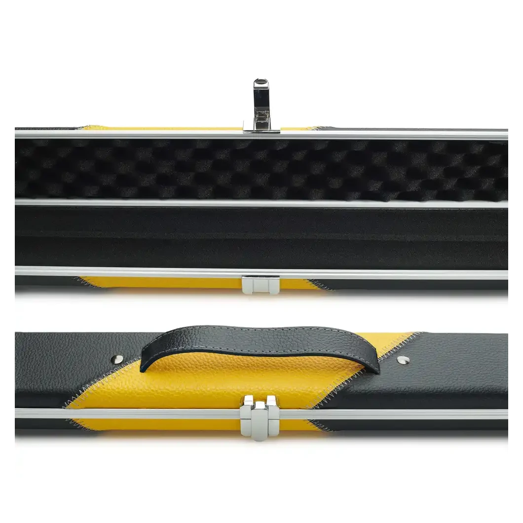 Peradon Halo Black & Yellow Stripe ¾ Snooker Cue Case