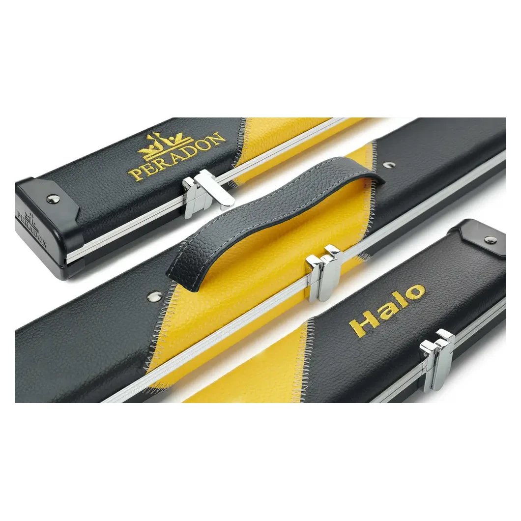 Peradon Halo Black & Yellow Stripe ¾ Snooker Cue Case