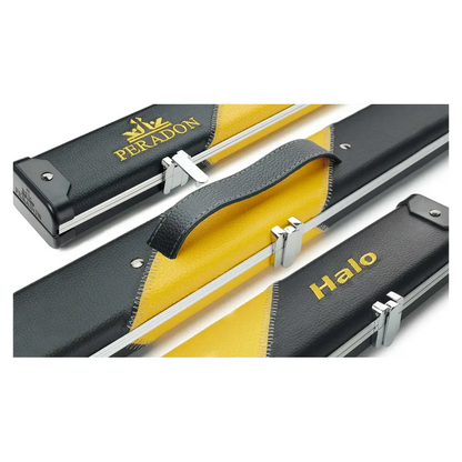 Peradon Halo Black & Yellow Stripe ¾ Snooker Cue Case