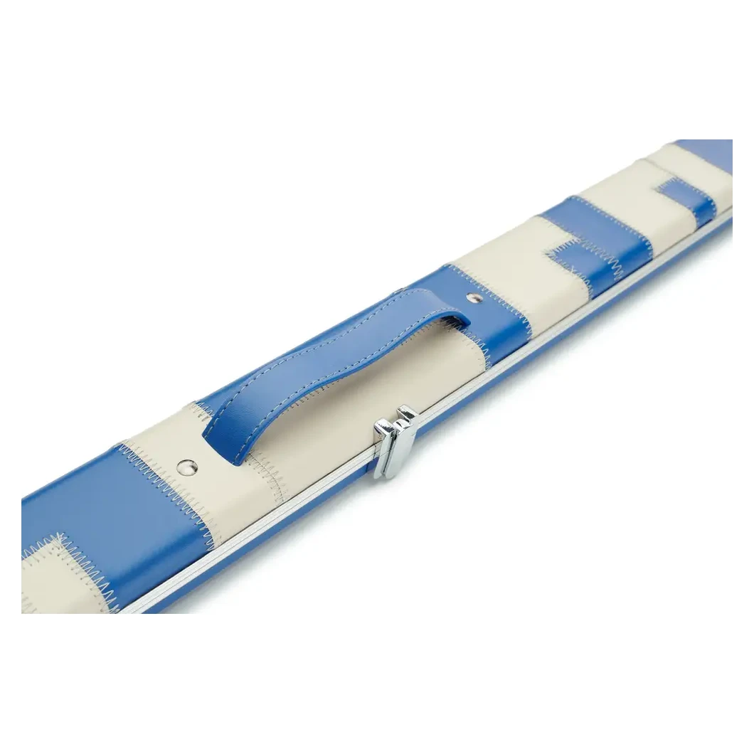 Peradon Halo Blue Cream Patchwork ¾ Snooker Cue Case