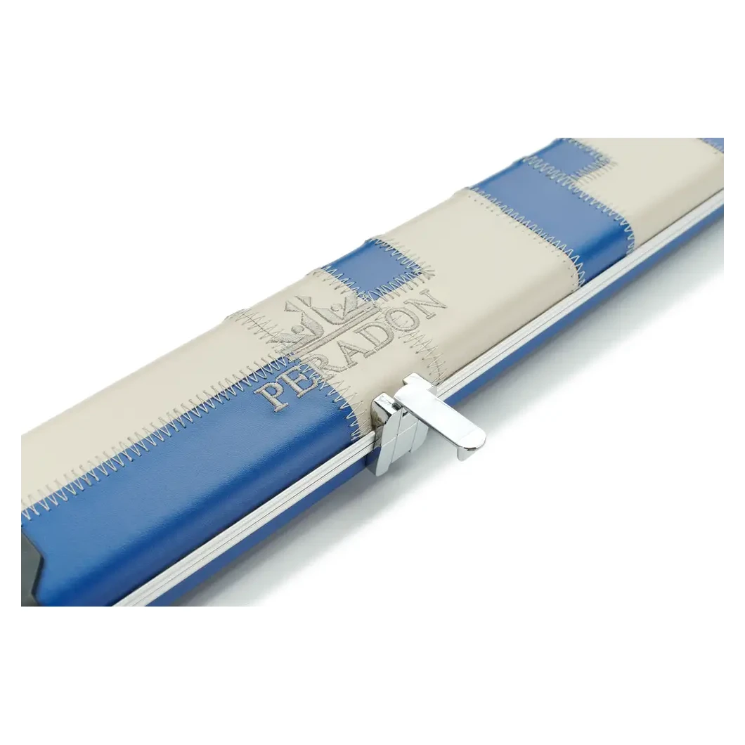 Peradon Halo Blue Cream Patchwork ¾ Snooker Cue Case
