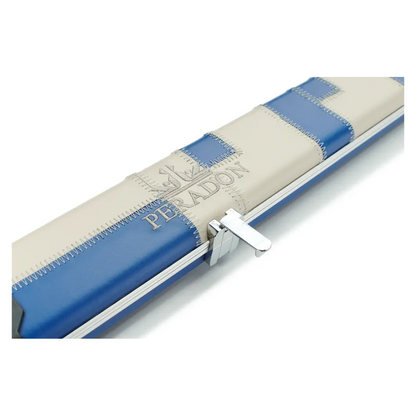 Peradon Halo Blue Cream Patchwork ¾ Snooker Cue Case