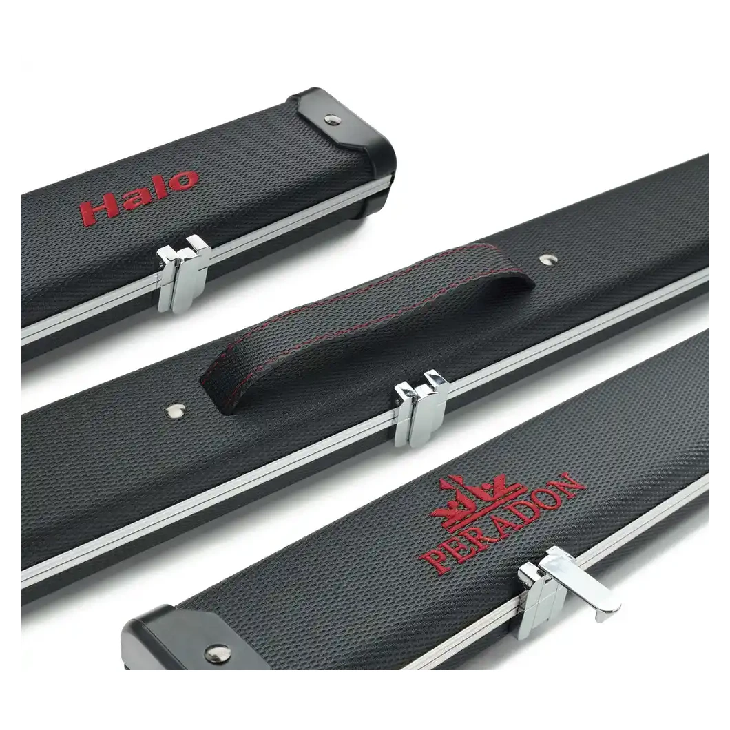 Peradon Halo Carbon & Red Logo ¾ Snooker Cue Case
