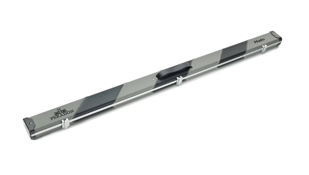 Peradon Halo Grey & Black Stripe ¾ Snooker Cue Case