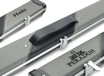 Peradon Halo Grey & Black Stripe ¾ Snooker Cue Case