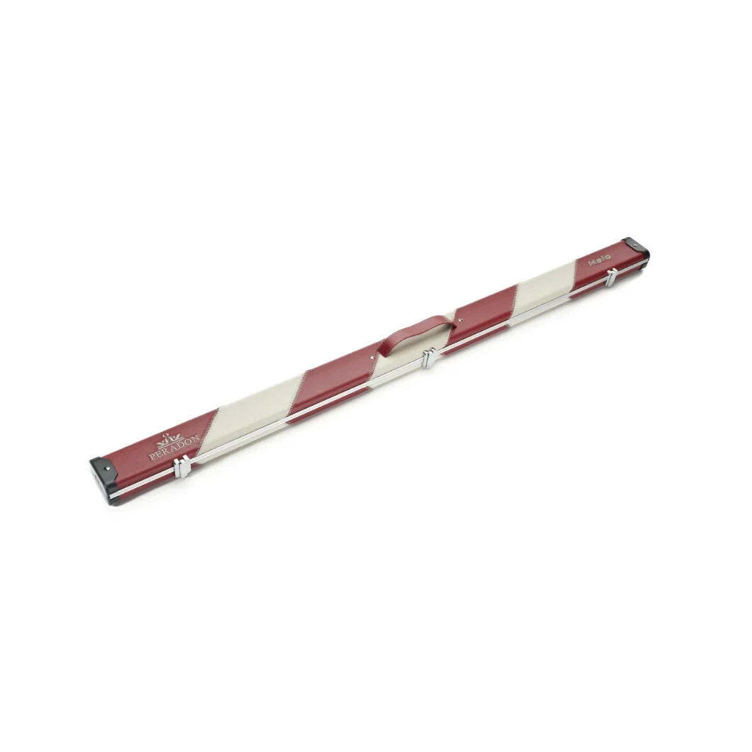 Peradon Halo Red & Cream Stripe ¾ Snooker Cue Case