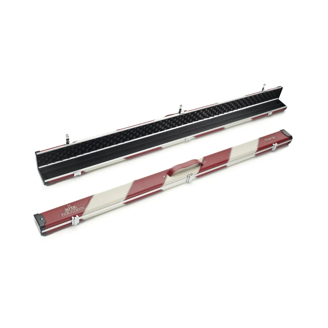 Peradon Halo Red & Cream Stripe ¾ Snooker Cue Case