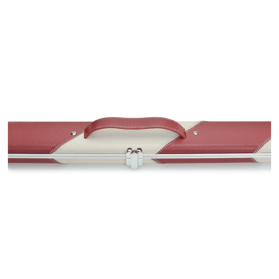 Peradon Halo Red & Cream Stripe ¾ Snooker Cue Case
