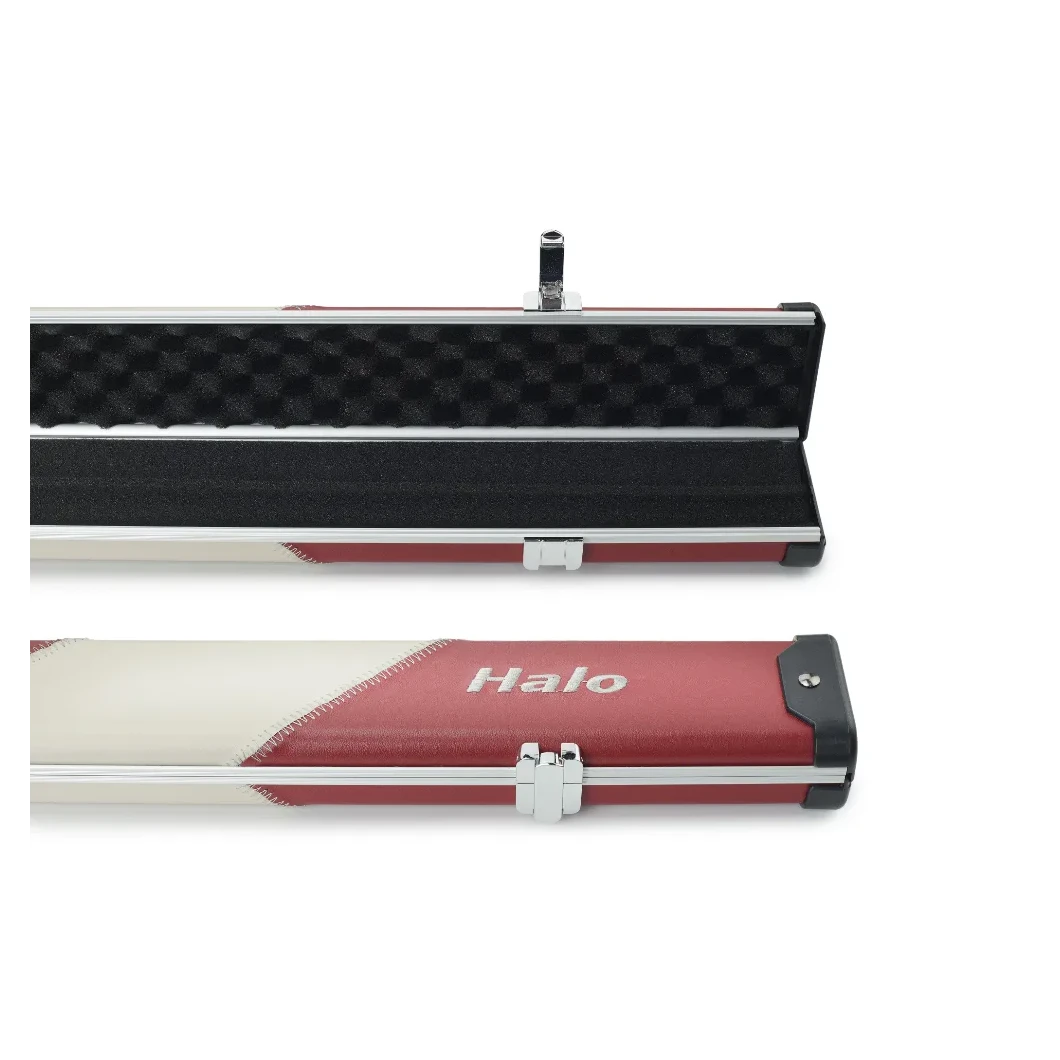 Peradon Halo Red & Cream Stripe ¾ Snooker Cue Case